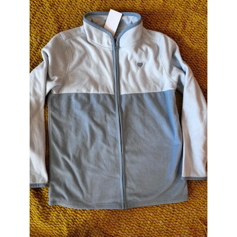 Oshkosh girls Fleece Jacket‎ Size 10/10A - Light Blue